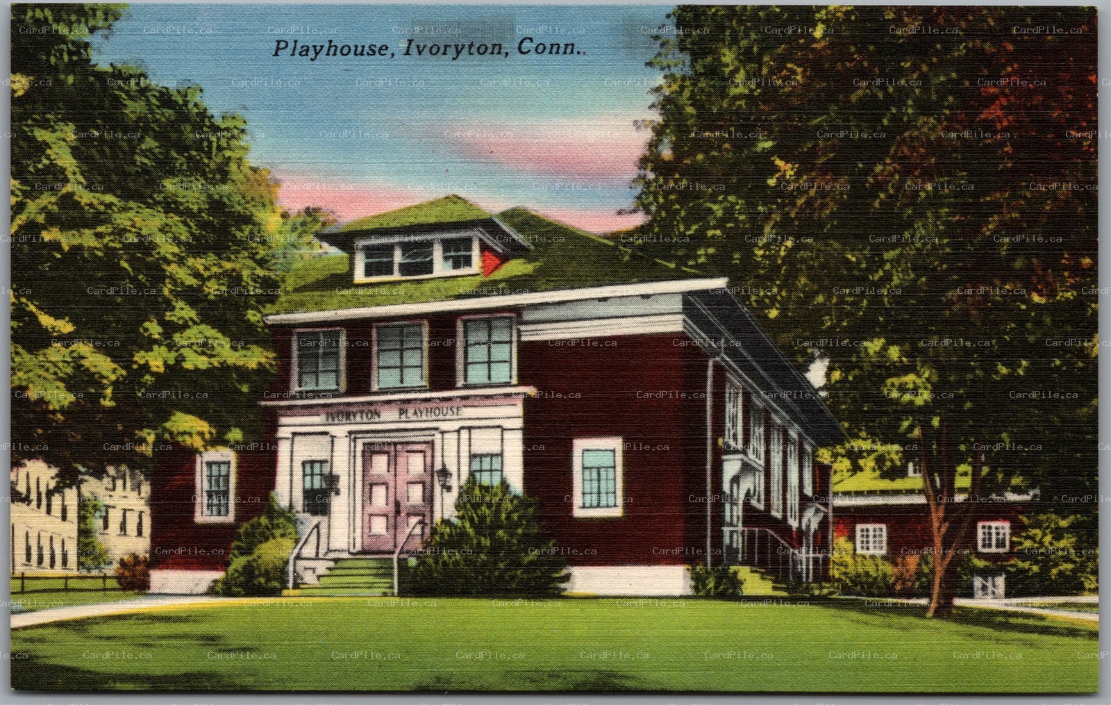 Postcard Ivoryton Connecticut Playhouse Middlesex County