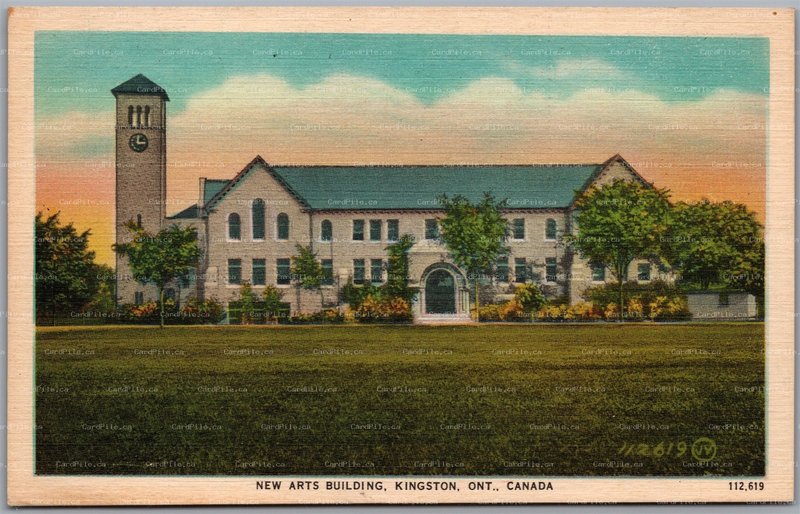 Postcard Kingston Ontario c1930s New Arts Building