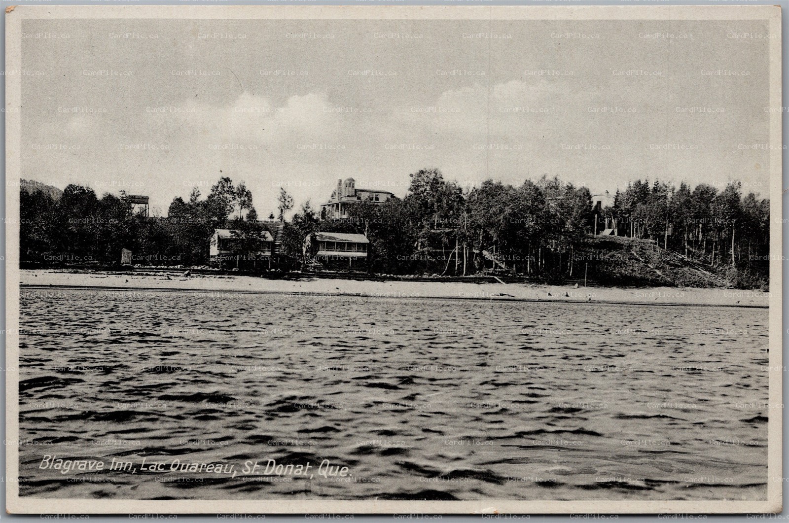 Postcard St. Donat Quebec c1930s Blagrave Inn Lac Ouareau Scenic View