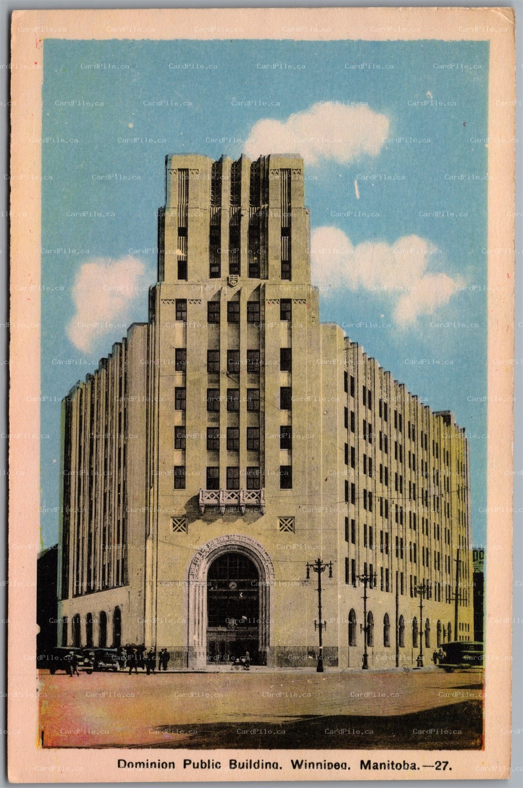 Postcard Winnipeg Manitoba Dominion Public Building by PECO