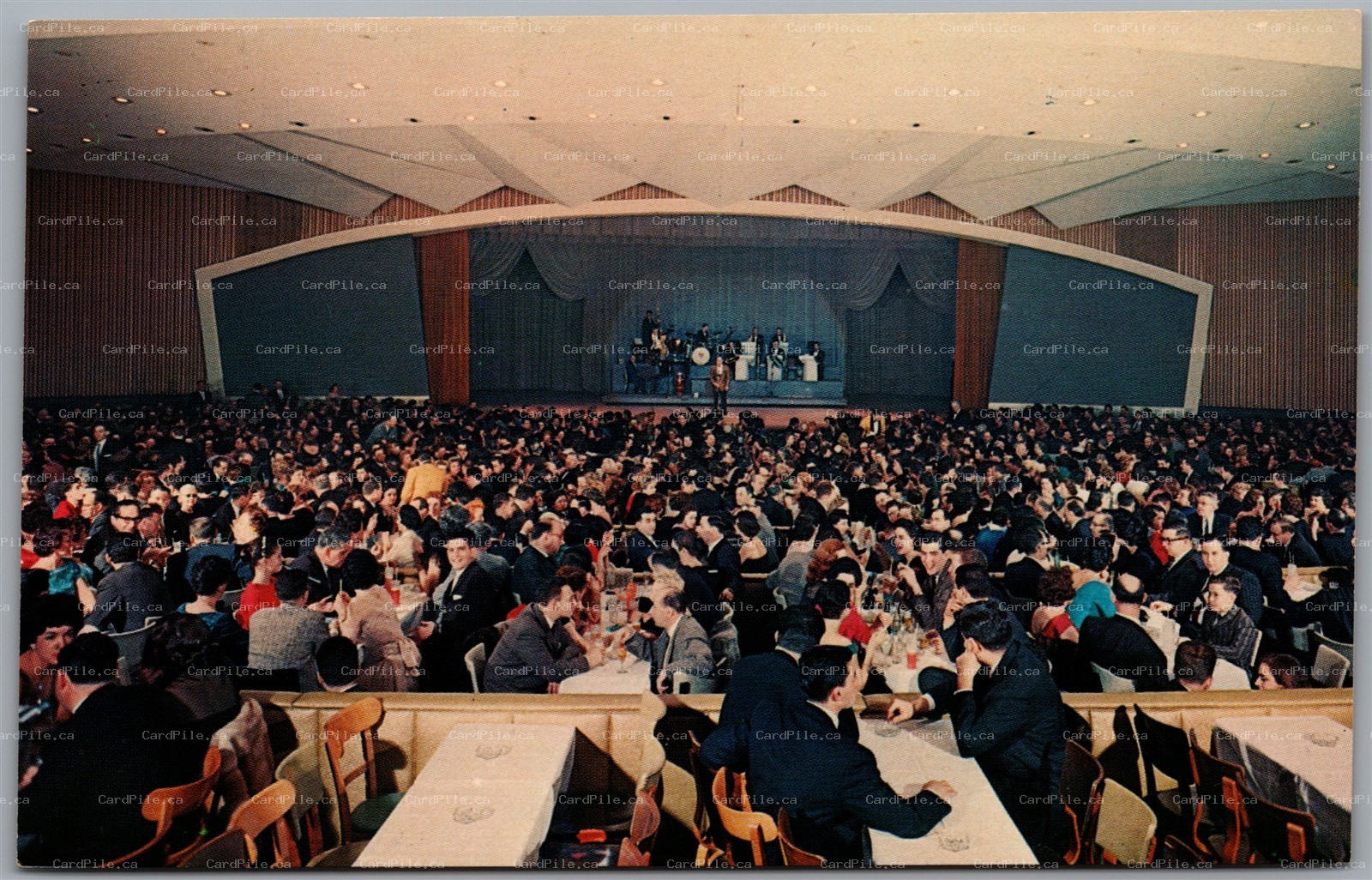 Postcard Kiamesha Lake New York Concord Hotel Interior View Imperial Room B