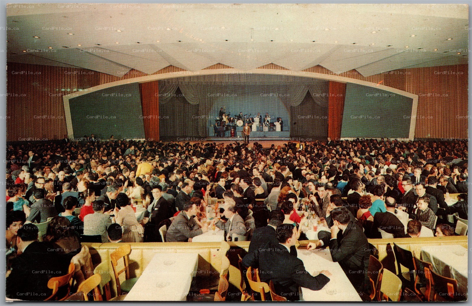 Postcard Kiamesha Lake New York 1964 Concord Hotel Interior View Imperial Room