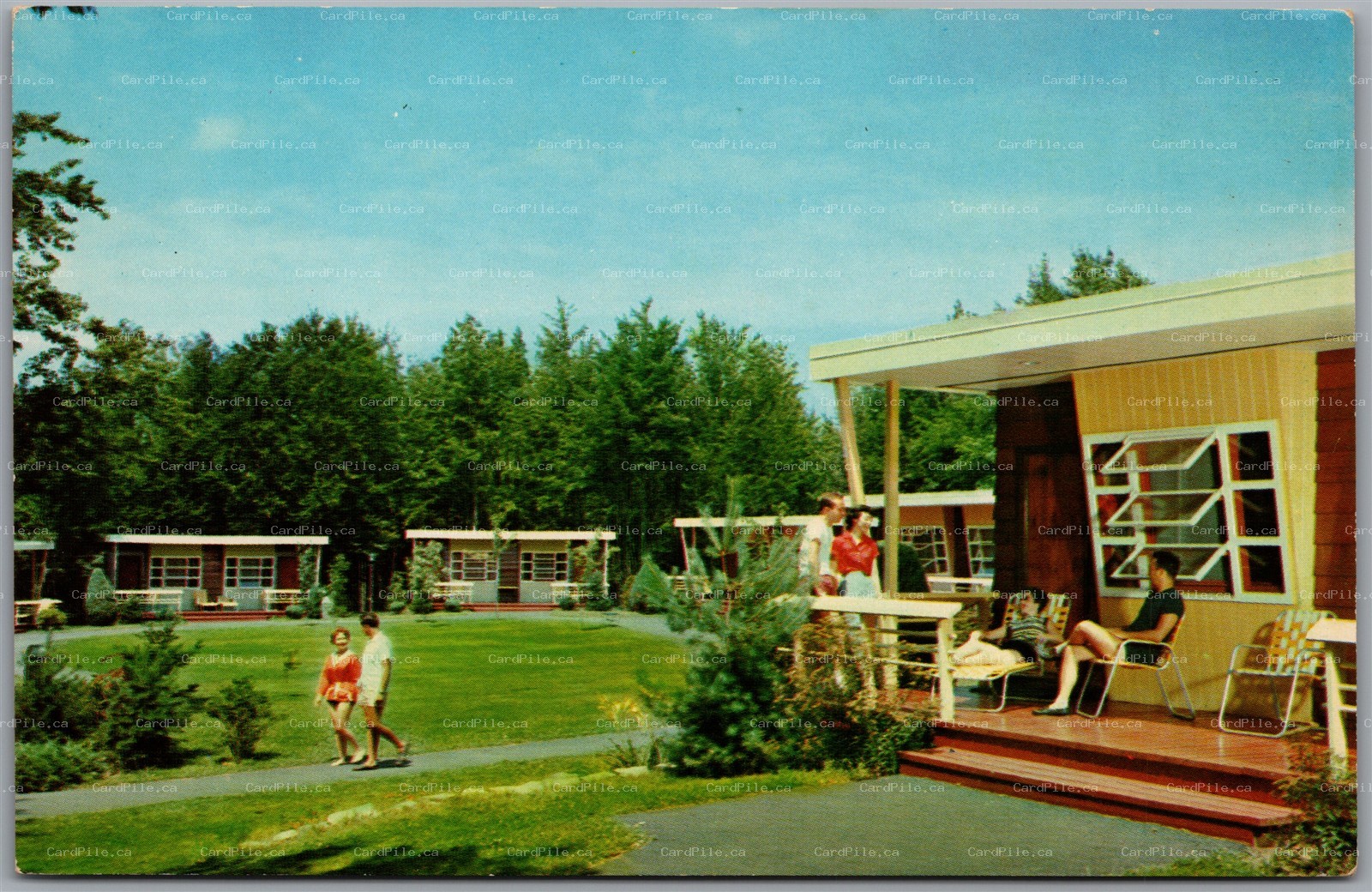 Postcard South Fallsburg New York Hotel Brickman Villas on the Green Sullivan Co