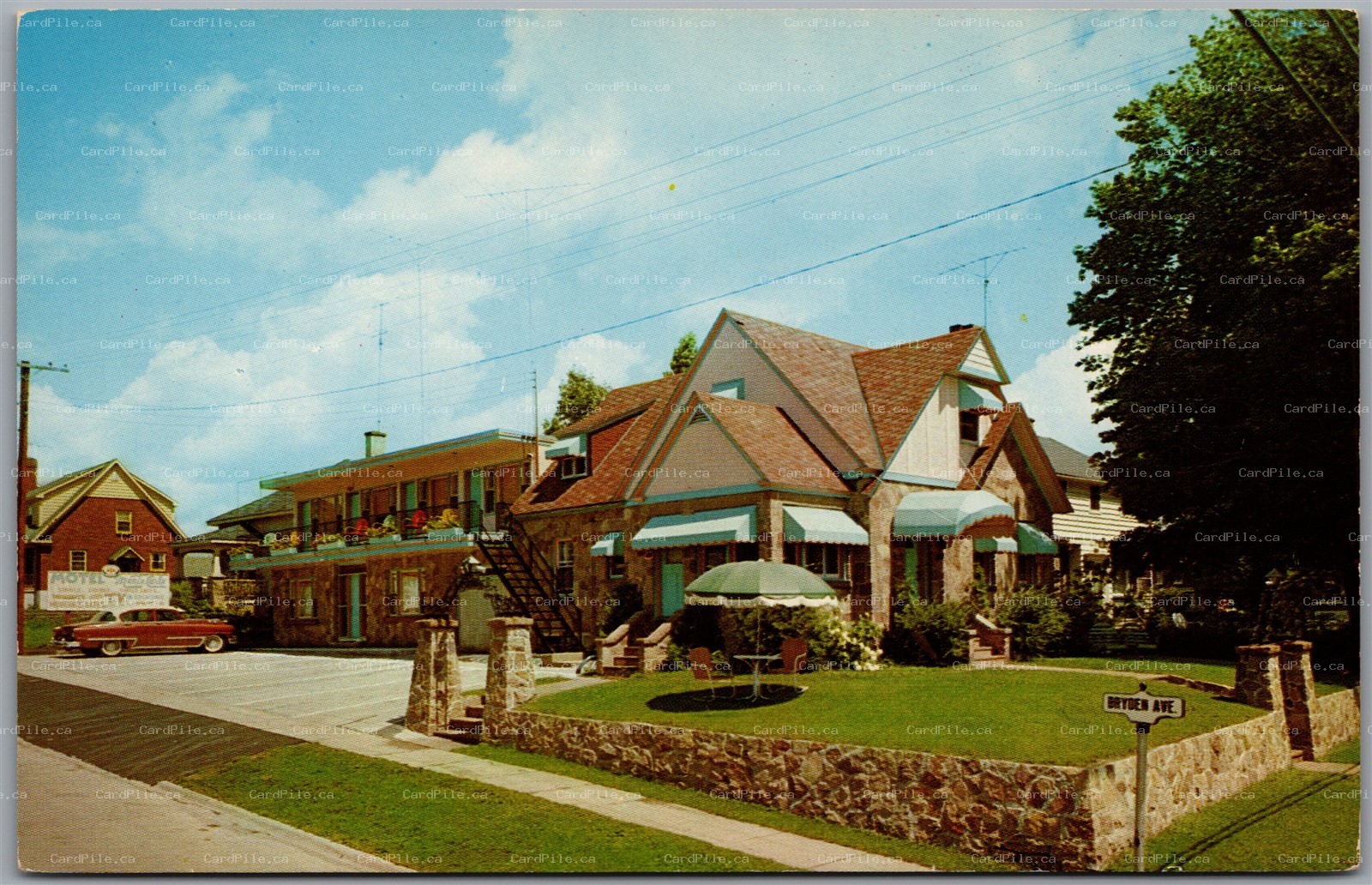 Postcard Cornwall Ontario c1961 Monte Carlo Motel Roadside Hwy 2