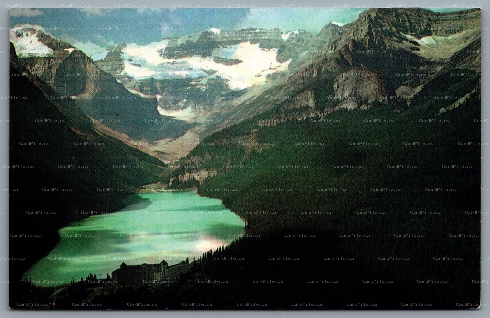 Postcard Lake Louise AB c1950s Canadian Rockies Chateau Lake Louise