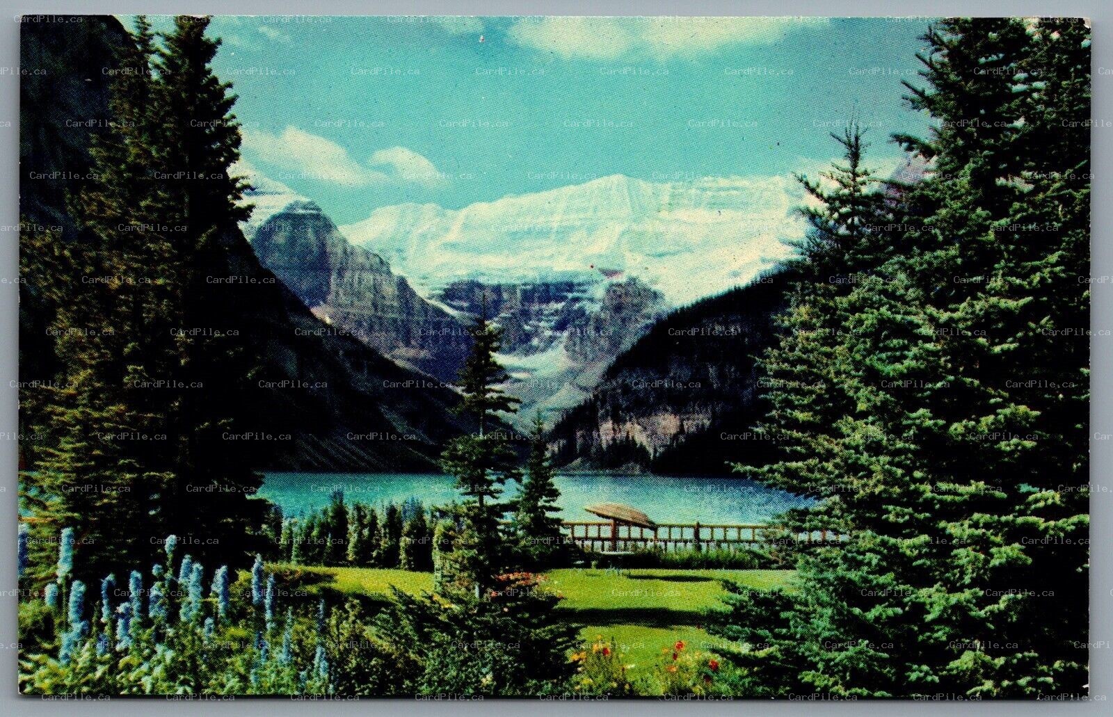 Postcard Lake Louise AB c1953 Chateau Lake Louise Gardens Canadian Rockies