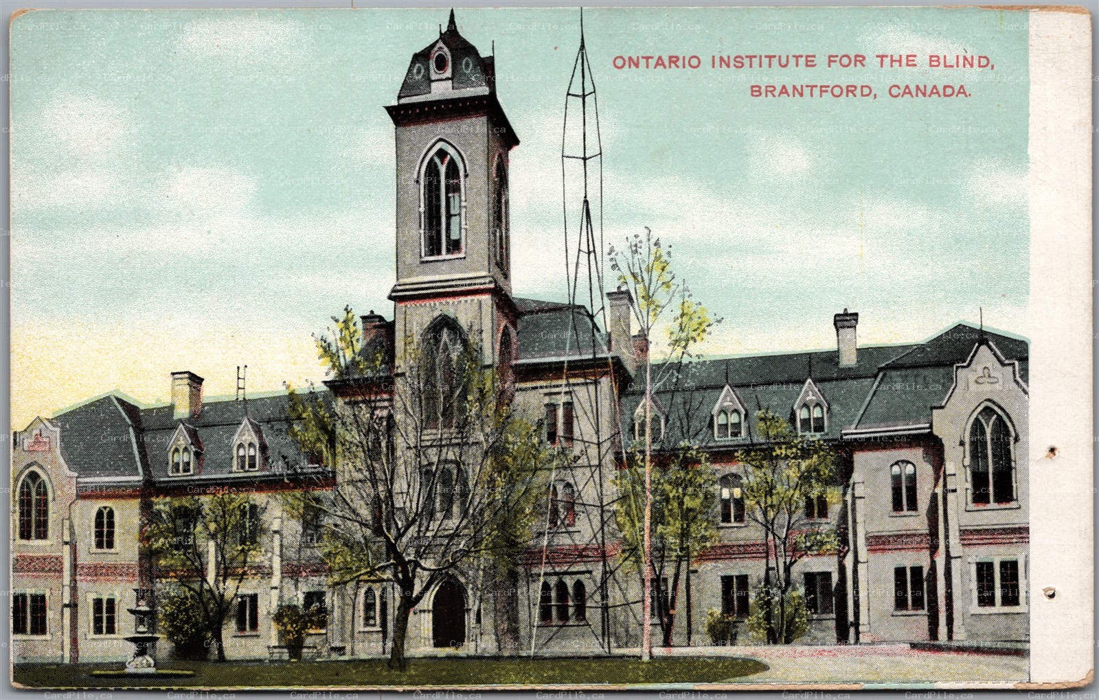 Postcard Brantford Ontario Institute for the Blind Brant County by Nerlich