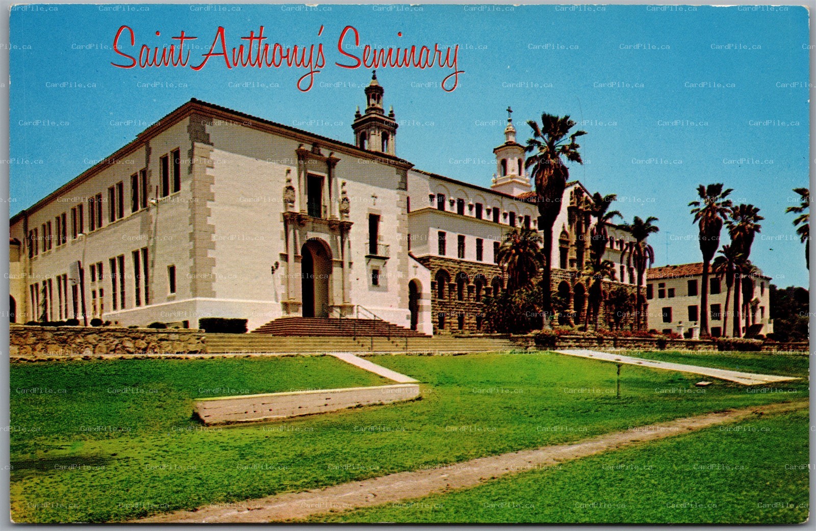Postcard Santa Barbara California Saint Anthony's Seminary
