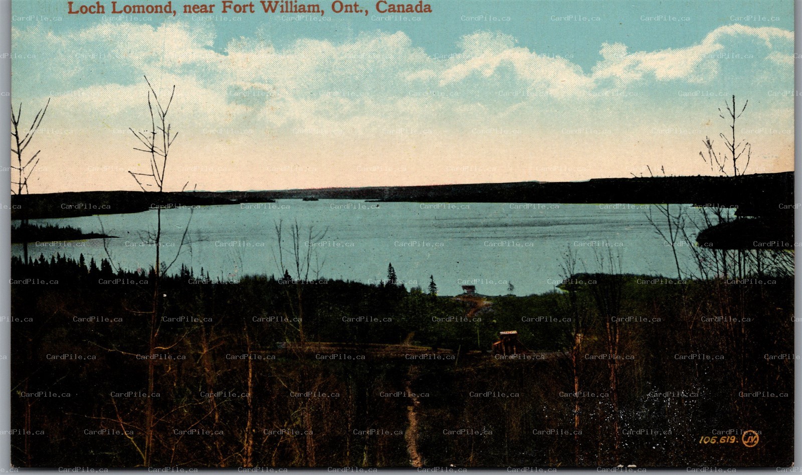 Postcard Loch Lomond near Fort William Ontario Scenic View Thunder Bay District