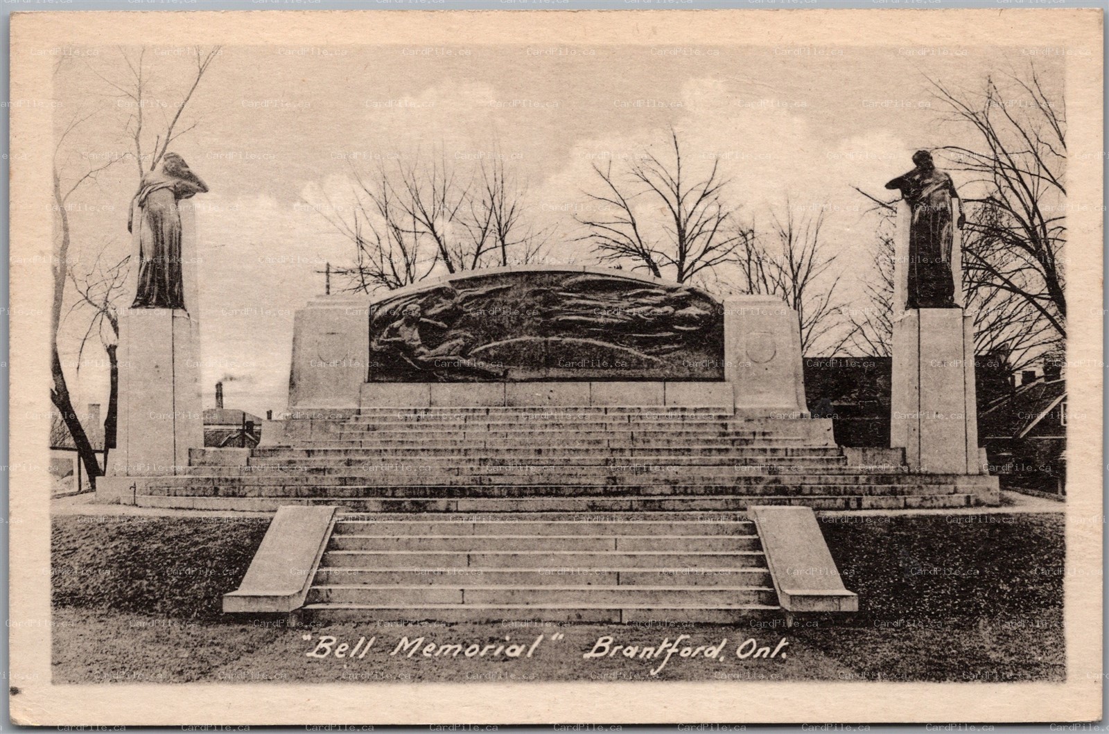 Postcard Brantford Ontario c1910s Alexander Graham Bell Memorial Brant County