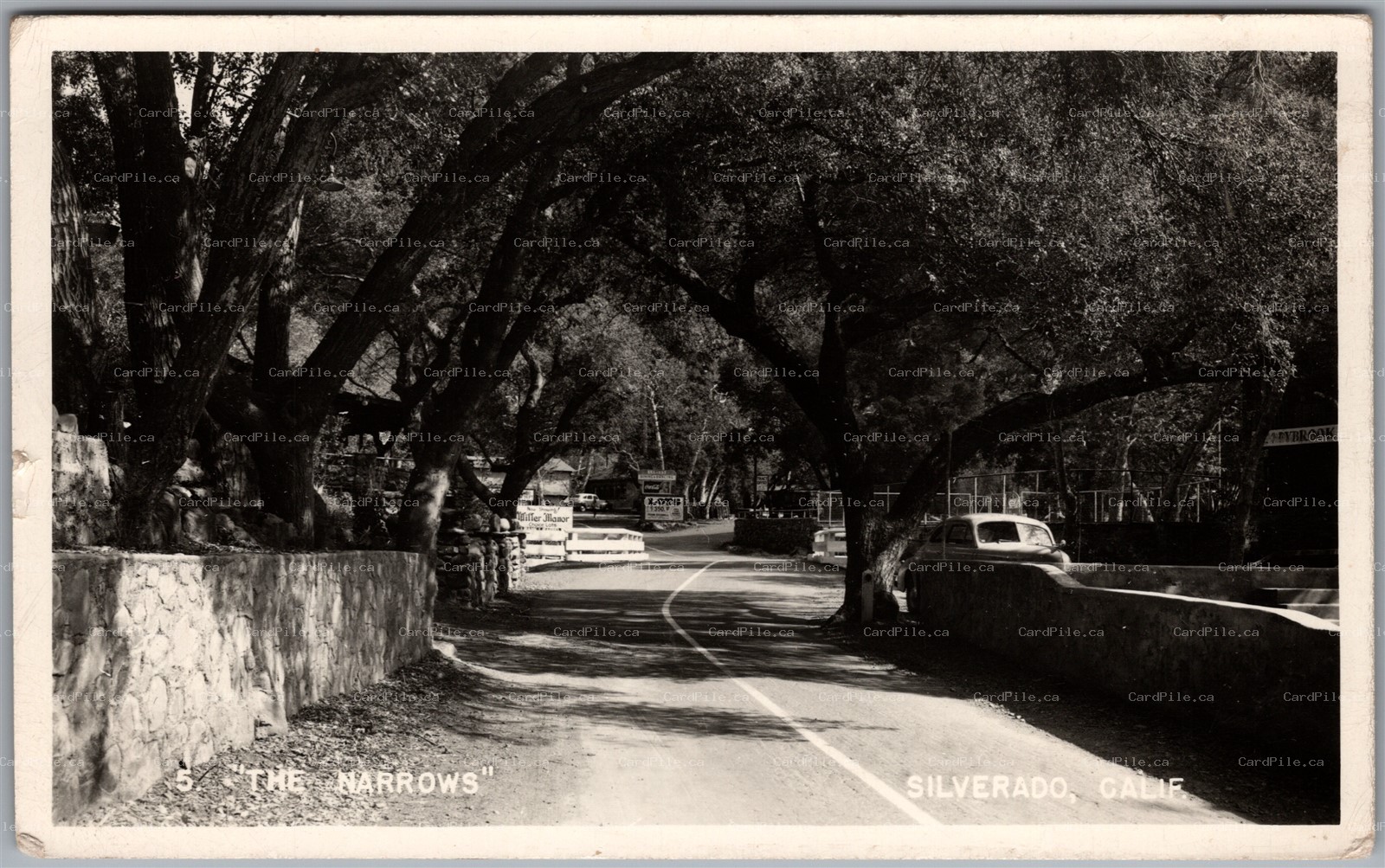 Postcard RPPC c1947 Silverado California The Narrows Orange County