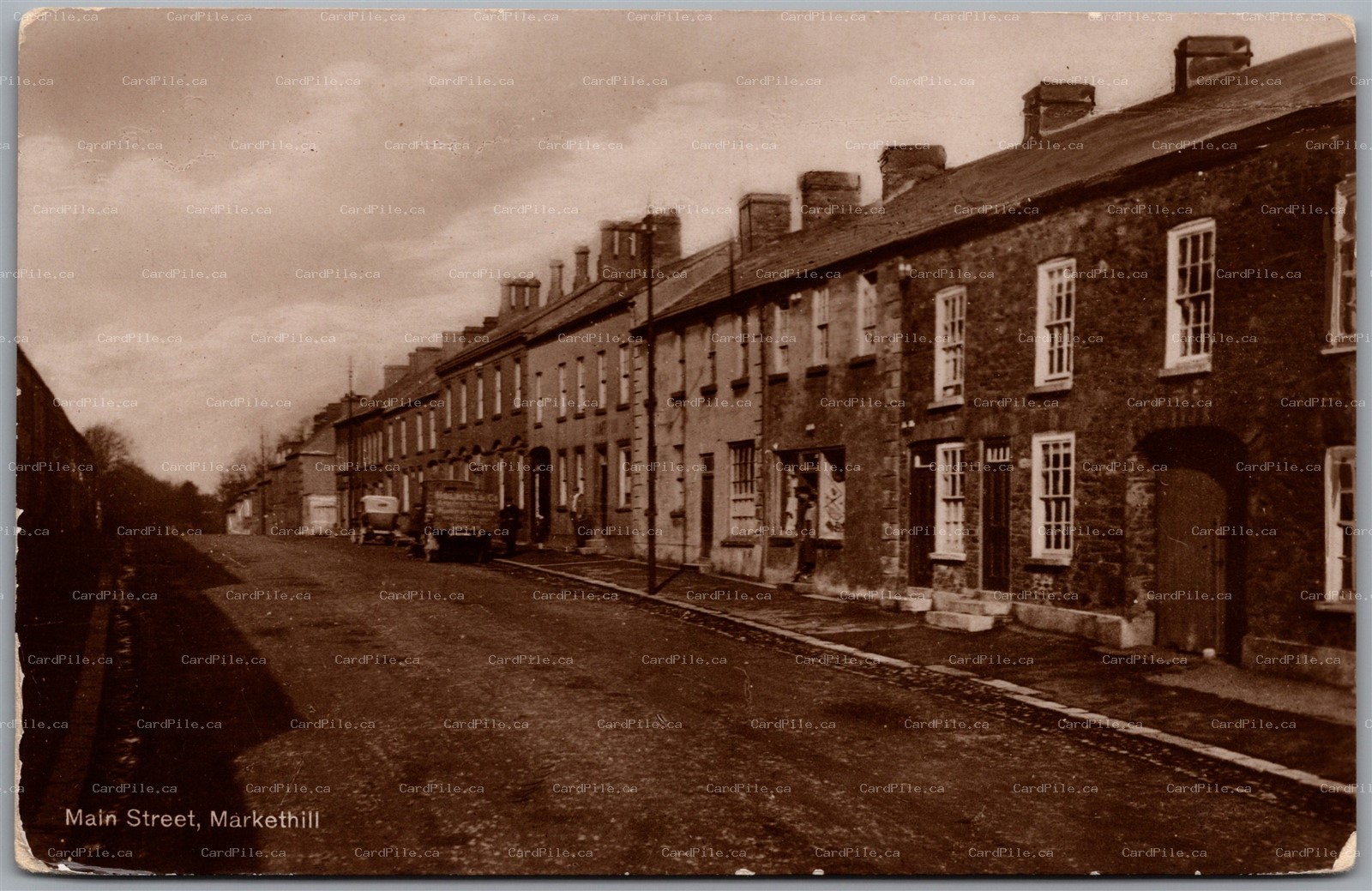 Postcard RPPC c1910s Markethill Northern Ireland Main Street Armagh County