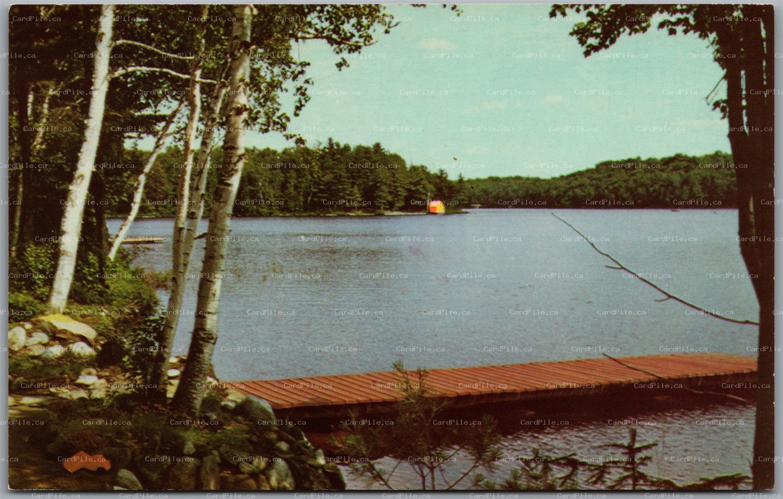 Postcard River Valley Ontario Dupras General Store Advert Nipissing District