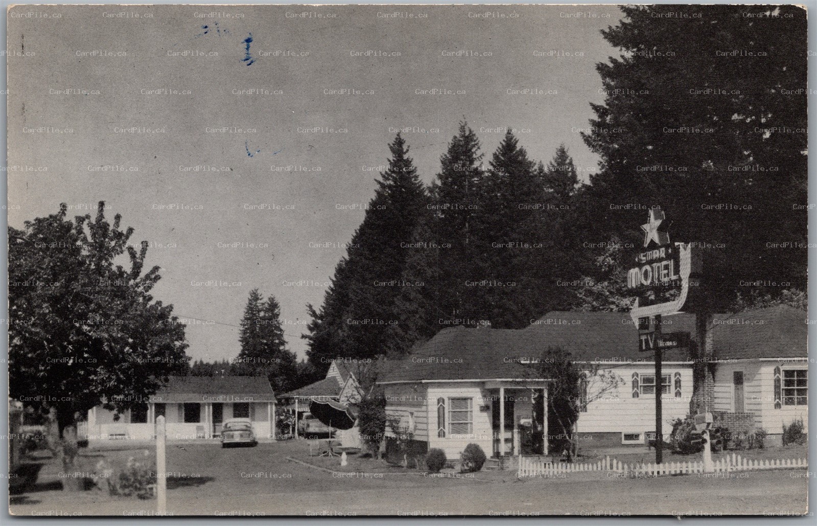 Postcard Tigard Oregon c1960s Star Motel U.S. Highway 99 Washington County