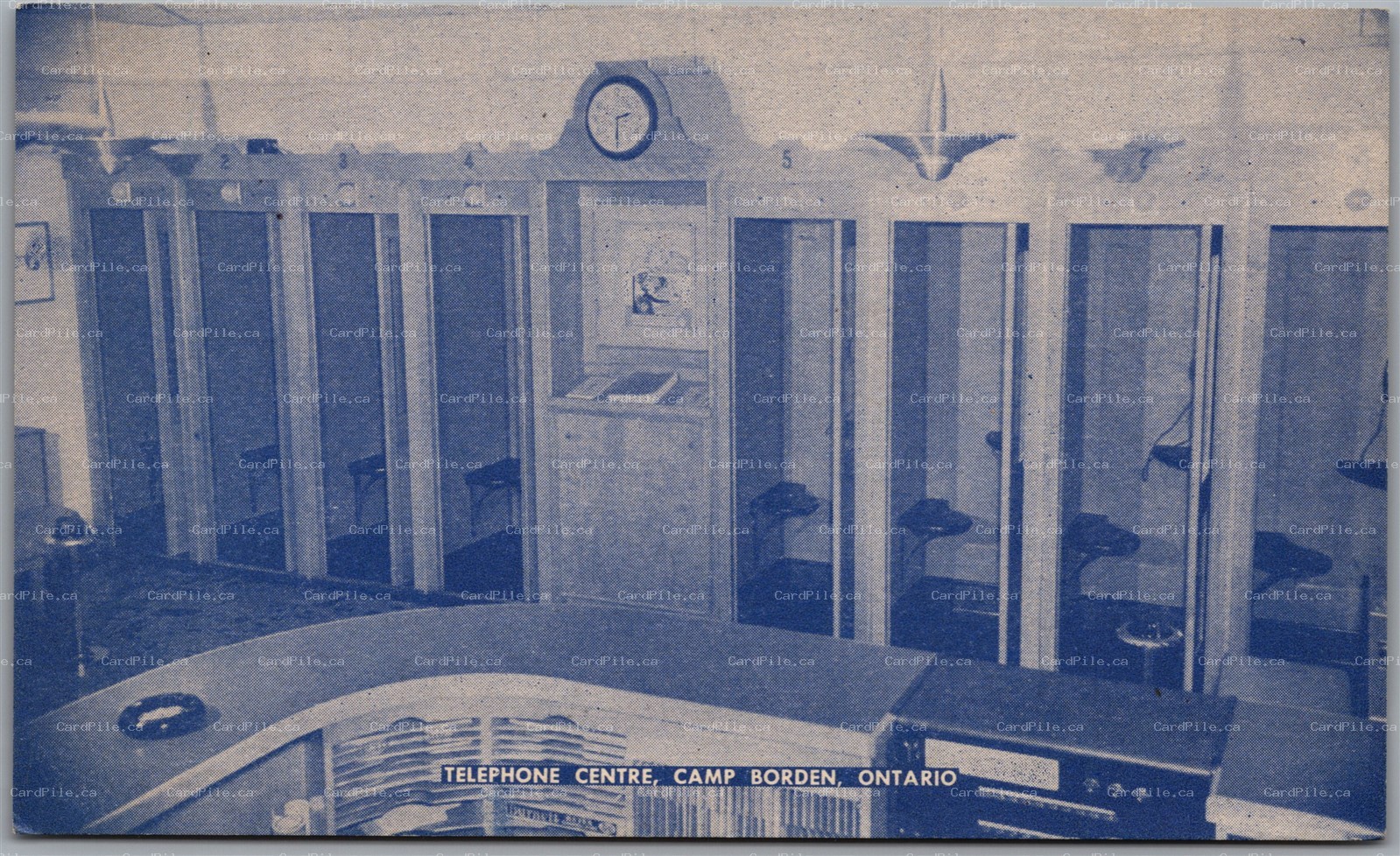 Postcard Camp Borden Ontario Telephone Centre Simcoe County