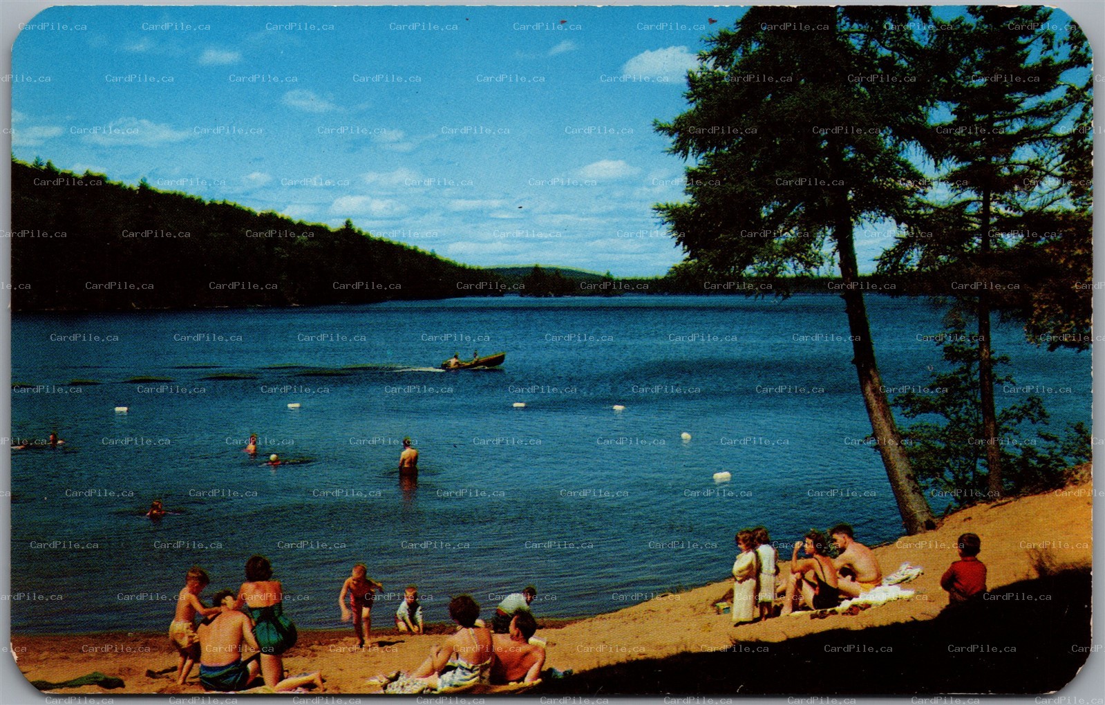 Postcard Inlet New York Chuck Eighth Lake Campsite Adirondack Mountains