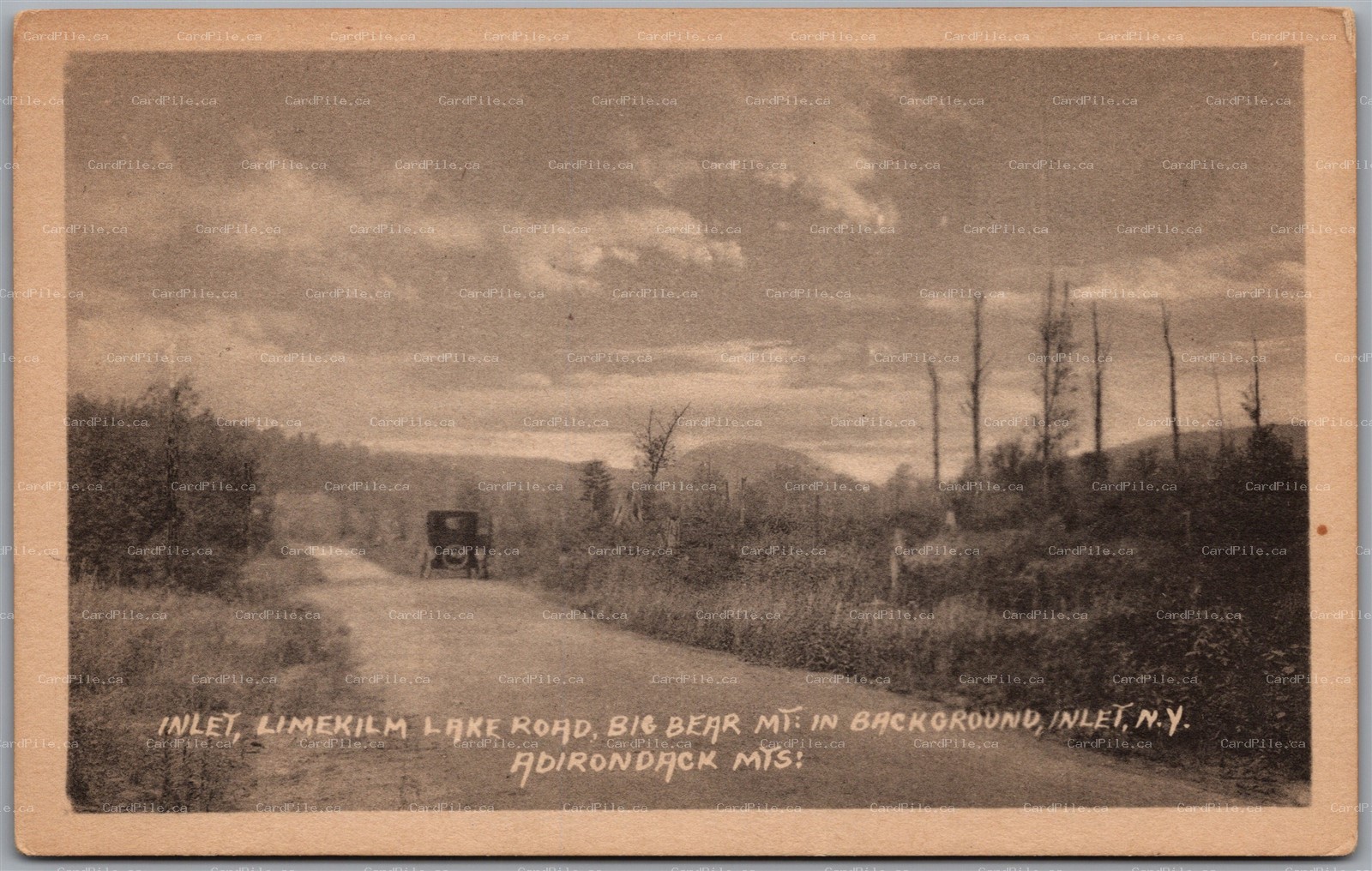 Postcard Inlet New York Limekilm Lake Road Big Bear Mt. Adirondack Mountains