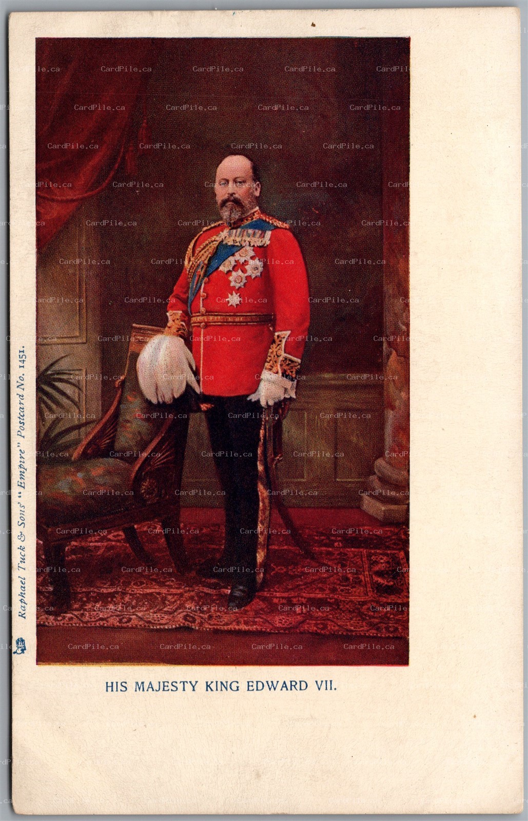 Postcard Tuck His Majesty King Edward VII Empire Series 1452
