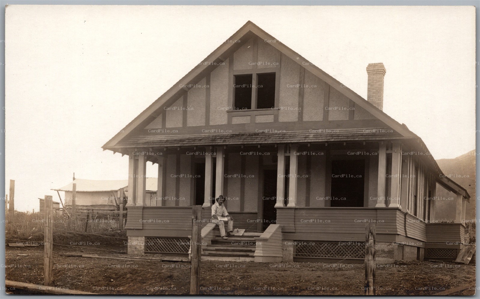 Postcard RPPC c1910s Vernon British Columbia View of Home by Vernon Photo Co.