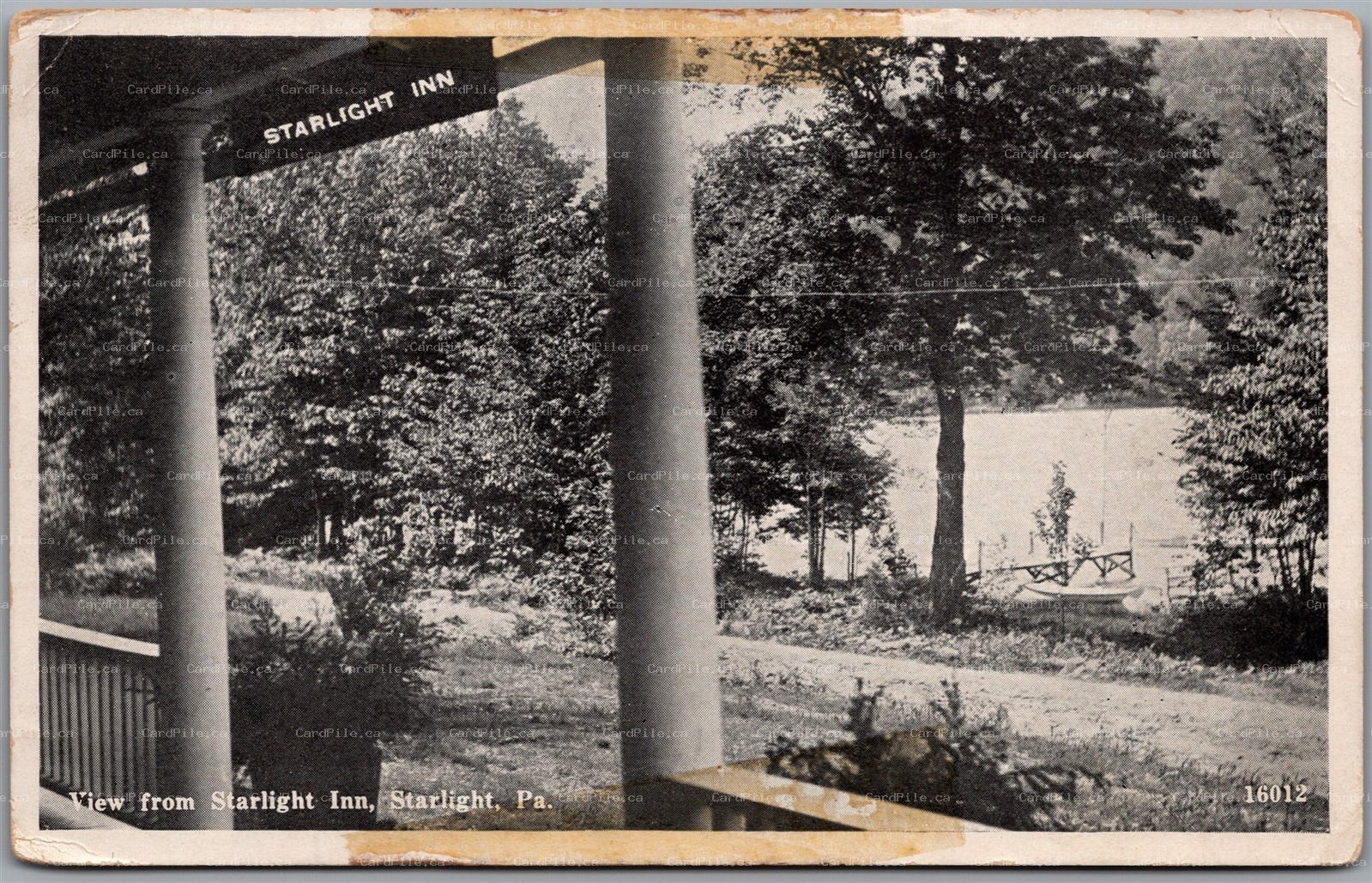 Postcard Starlight Pennsylvania c1921 Starlight Inn Wayne County