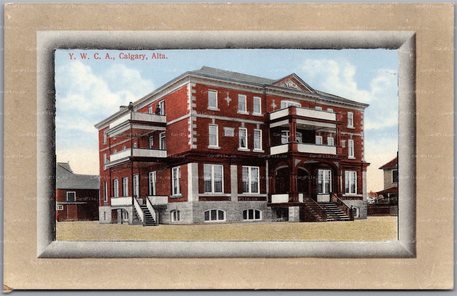 Postcard Calgary Alberta c1910s Y. W. C. A. Building by L. W. Wilson