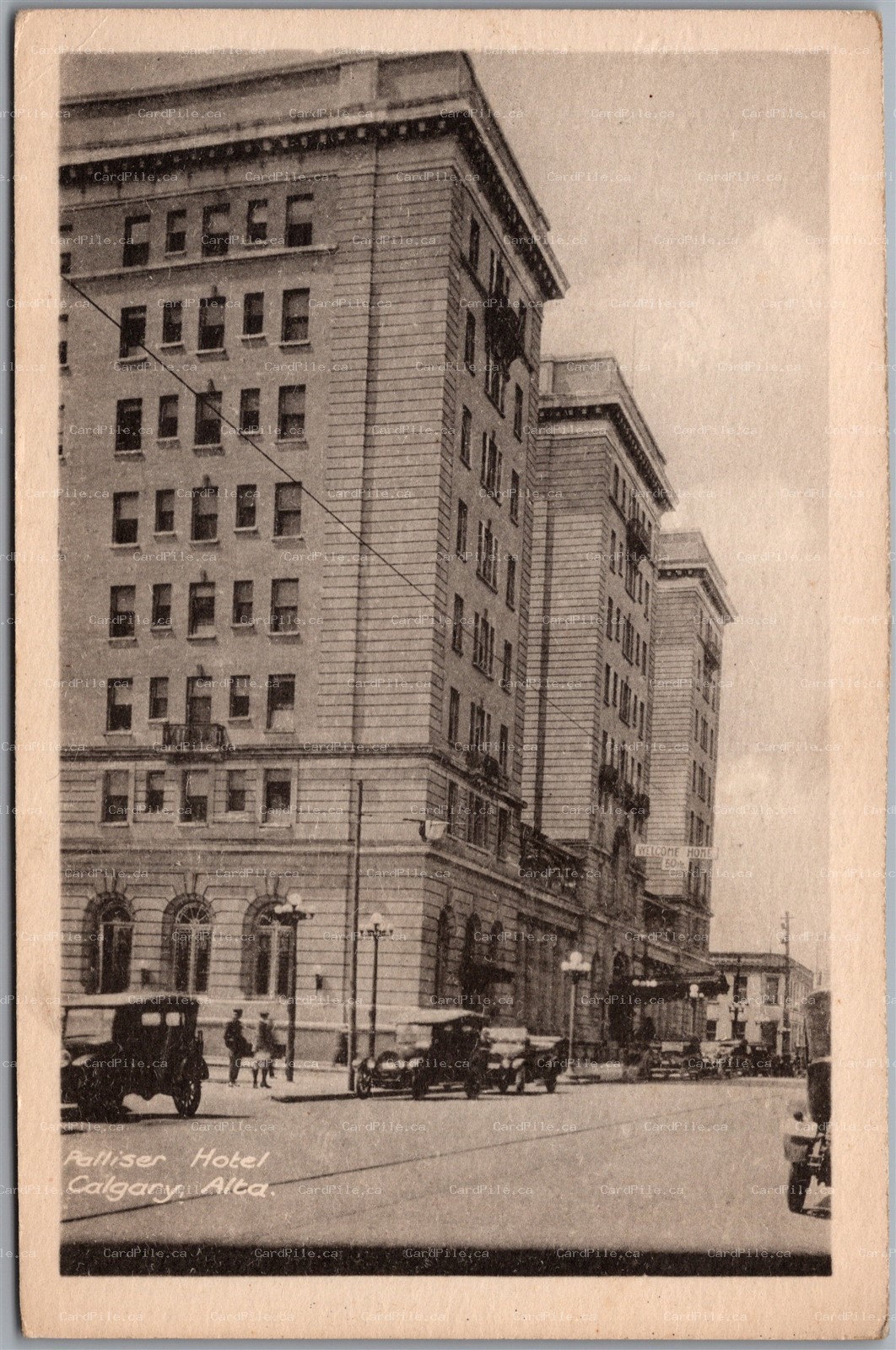Postcard Calgary Alberta c1910s Palliser Hotel by Heliotype