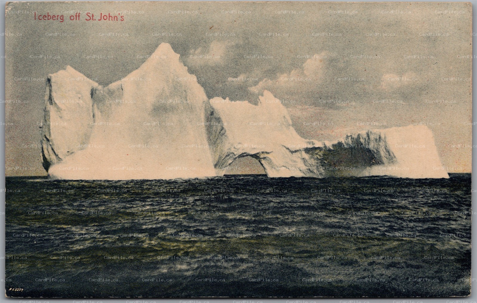 Postcard St. Johns Newfoundland c1910s Iceberg by Ayre & Sons, Ltd. A