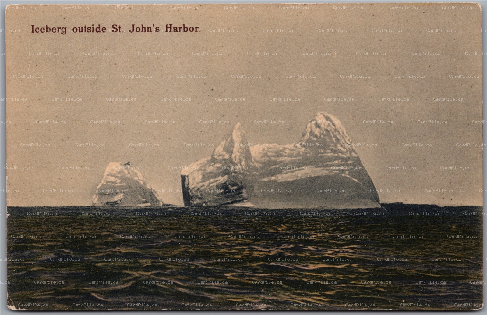 Postcard St. Johns Newfoundland c1910s Iceberg by Ayre & Sons, Ltd. B