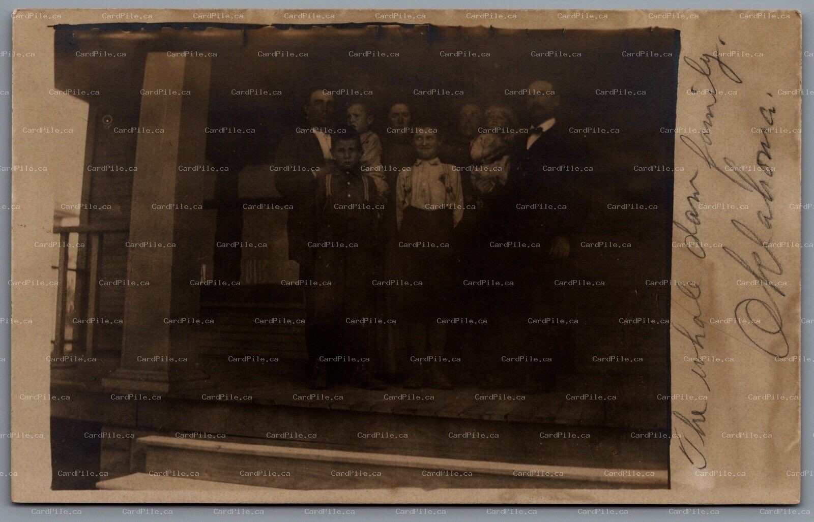 Postcard RPPC Oklahoma c1904-1918 The Daw Family Beatrice Daw