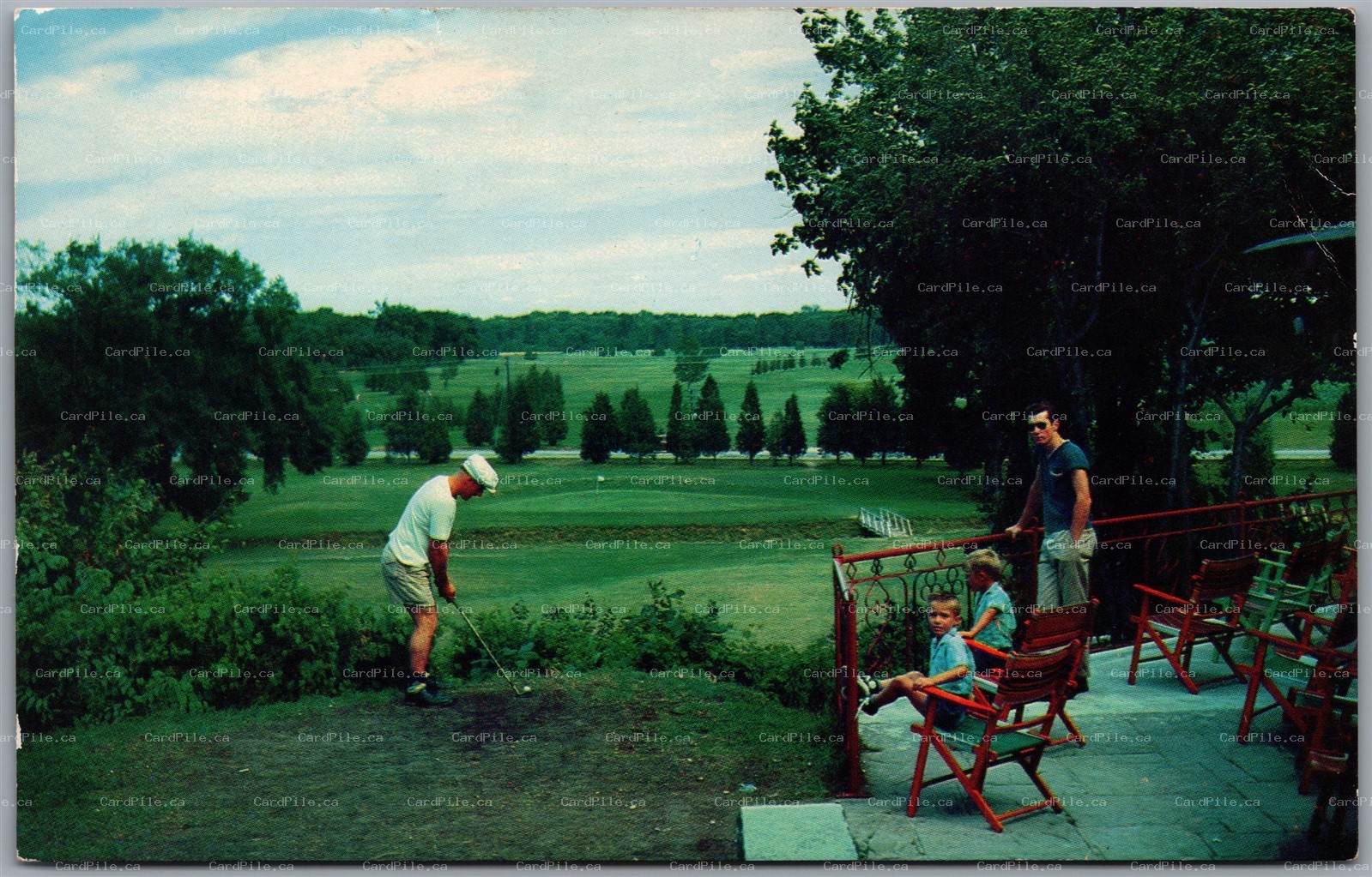 Postcard Grand Bend Ontario Oakland 18 Hole Public Golf Course Lambton County