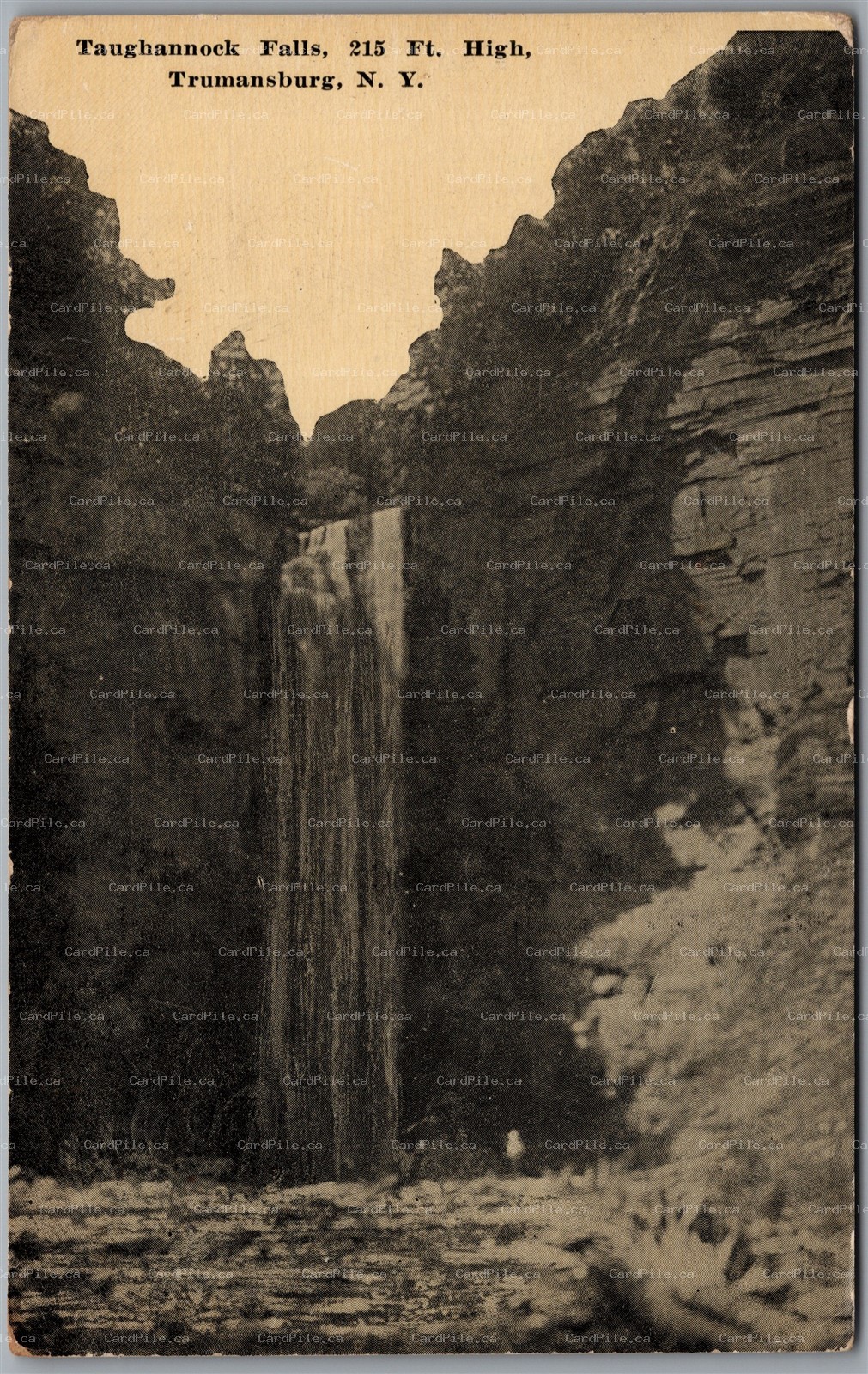 Postcard Ithaca New York Taughannock Falls Trumansburg Scenic View