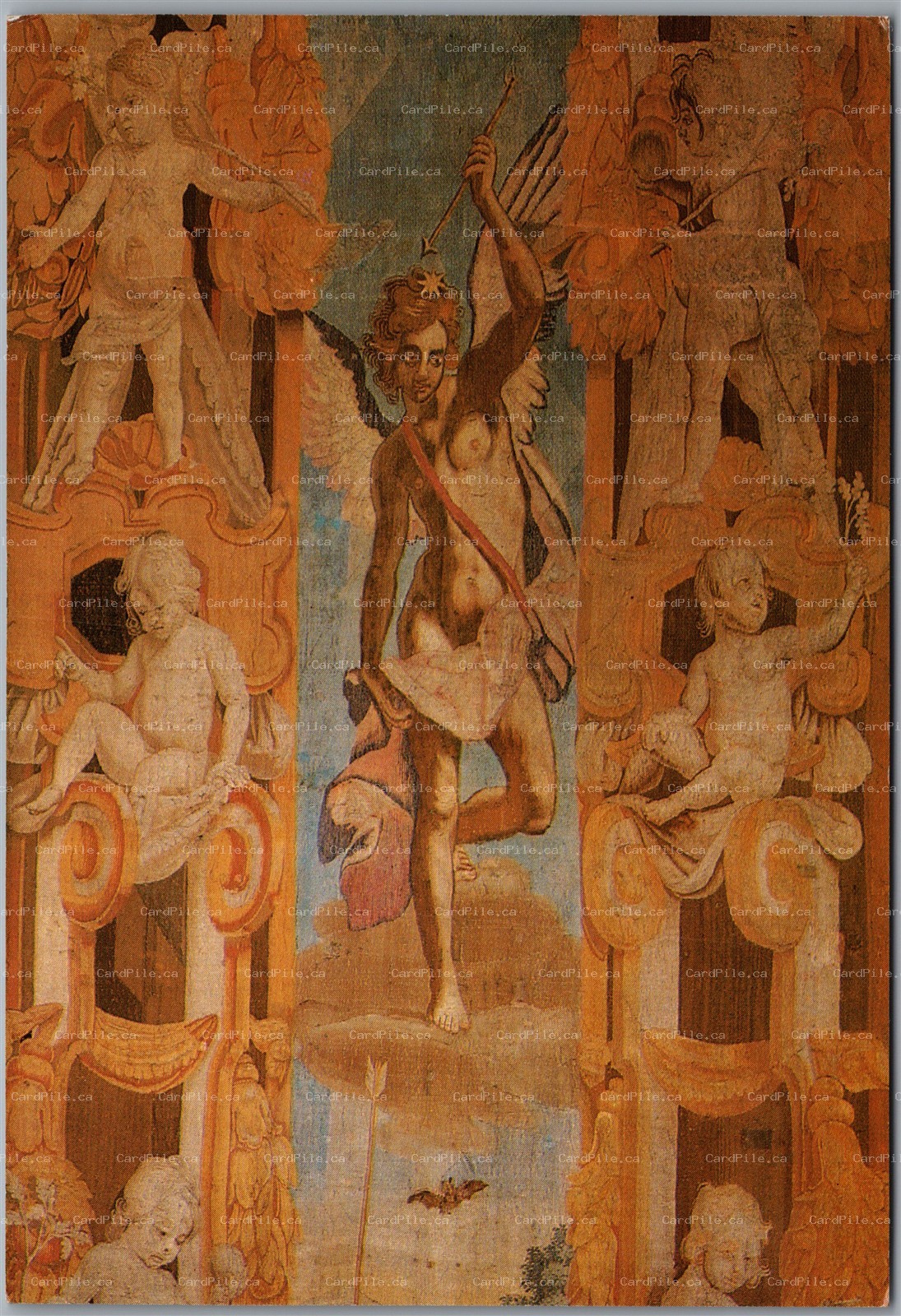 Postcard Hong Kong Hotel Regal Meridien Flandres Mercure Tapestry Lobby Display