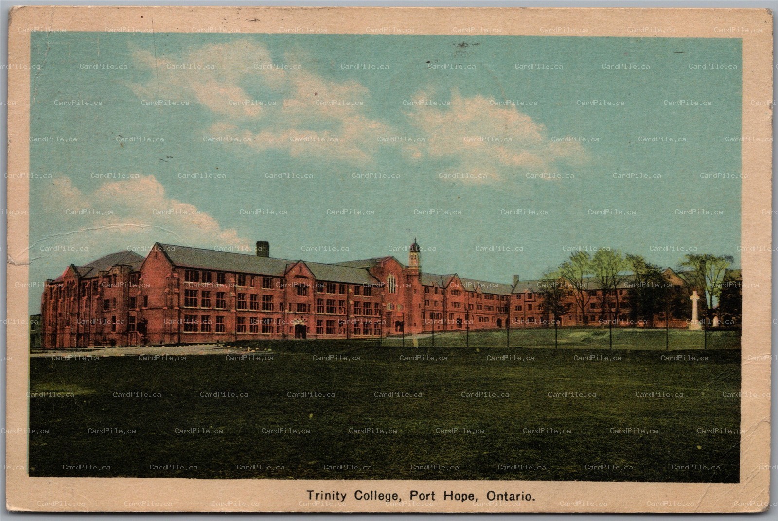 Postcard Port Hope Ontario c1939 Trinity College to Lyster Quebec by PECO