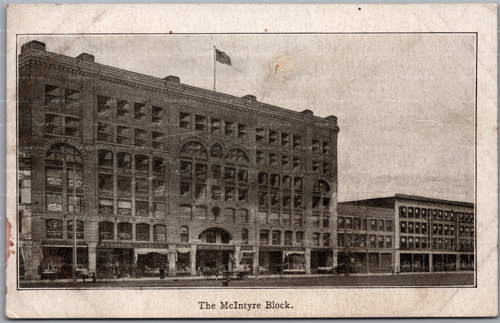 Postcard Winnipeg Manitoba c1910s The McIntyre Block by R. W. Hart Co.