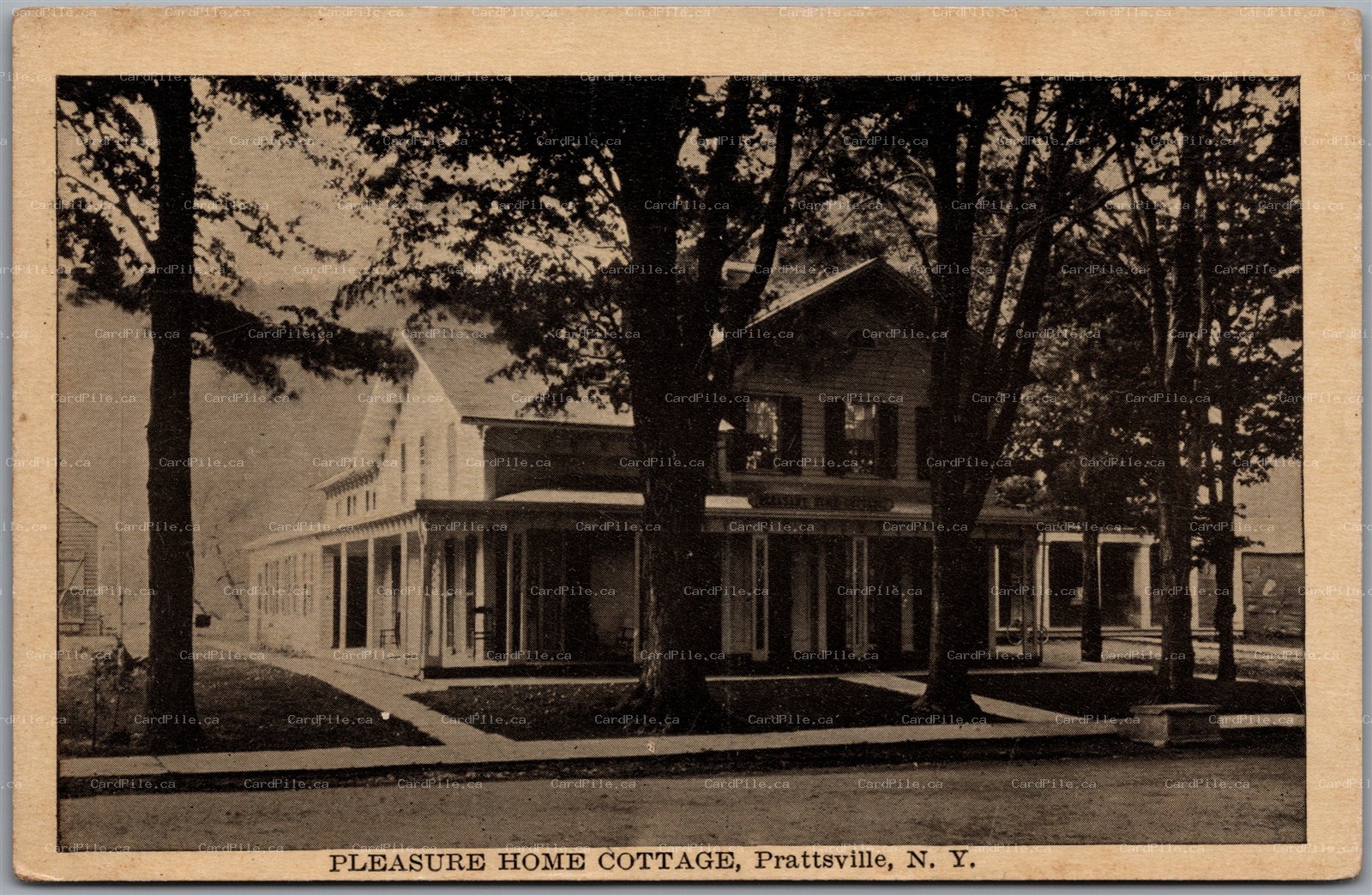 Postcard Pratsville New York c1910s Pleasure Home Cottage by A. M. Simon